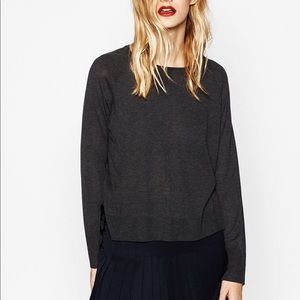 Zara sweater with side slits size medium